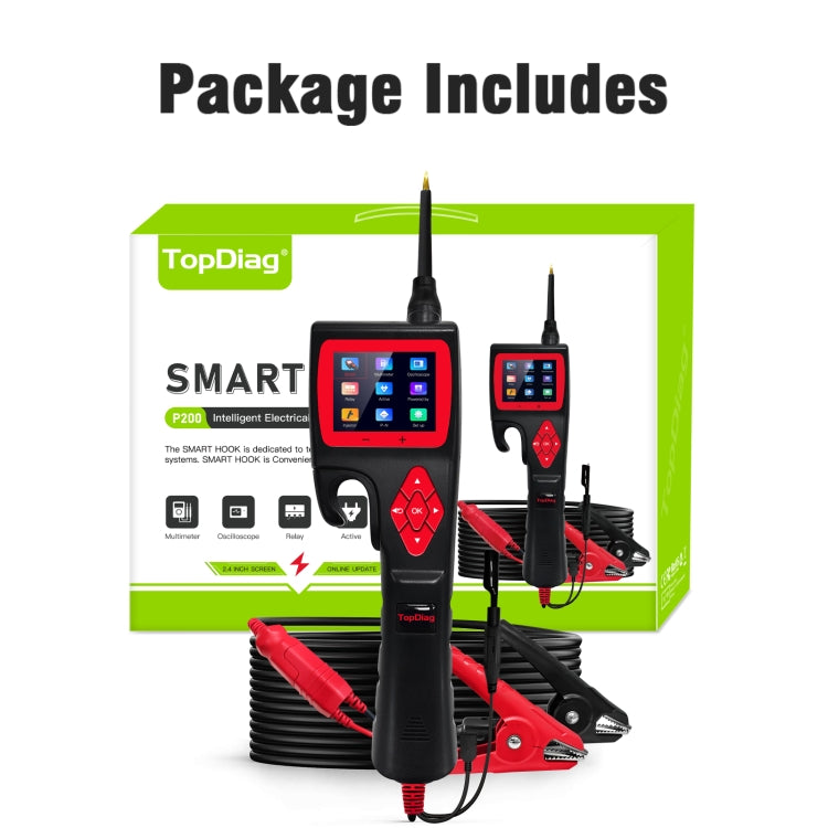 TopDiag P200 Car Circuit Intelligent Analyzer Diagnostic Instrument –  Maverick Sales
