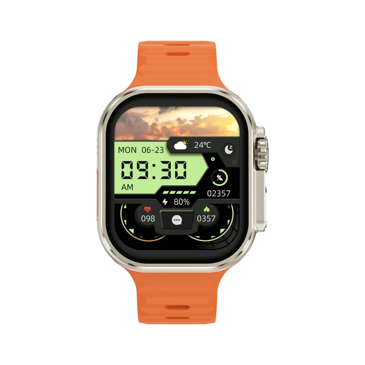 Ultra9 2.1 inch Color Screen Smart Watch,Support Heart Rate Monitoring /  Blood Pressure Monitoring(Orange)