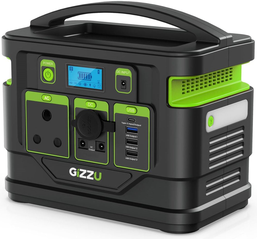 GIZZU 300W 296Wh Portable Power Station (1 x 3 Prong SA Plug Point)