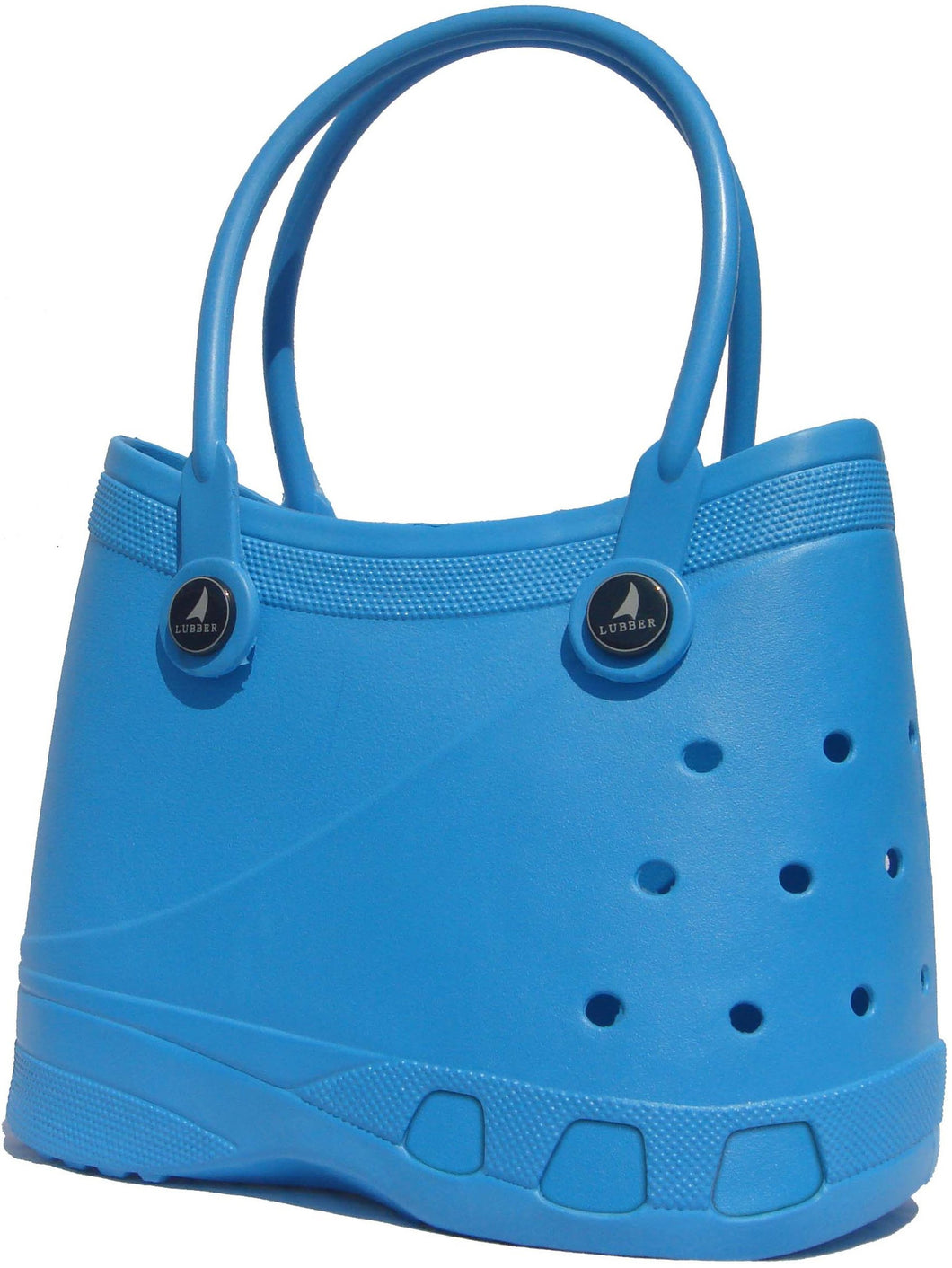 LUBBER Tote Rubber Croc Waterproof Beach Bag (Blue)