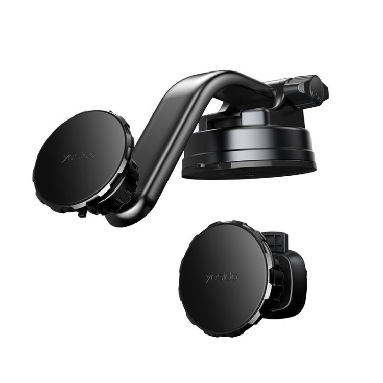 Yesido C159 Suction Cup Type Magnetic Car Phone Holder Set (Black) –  Maverick Sales