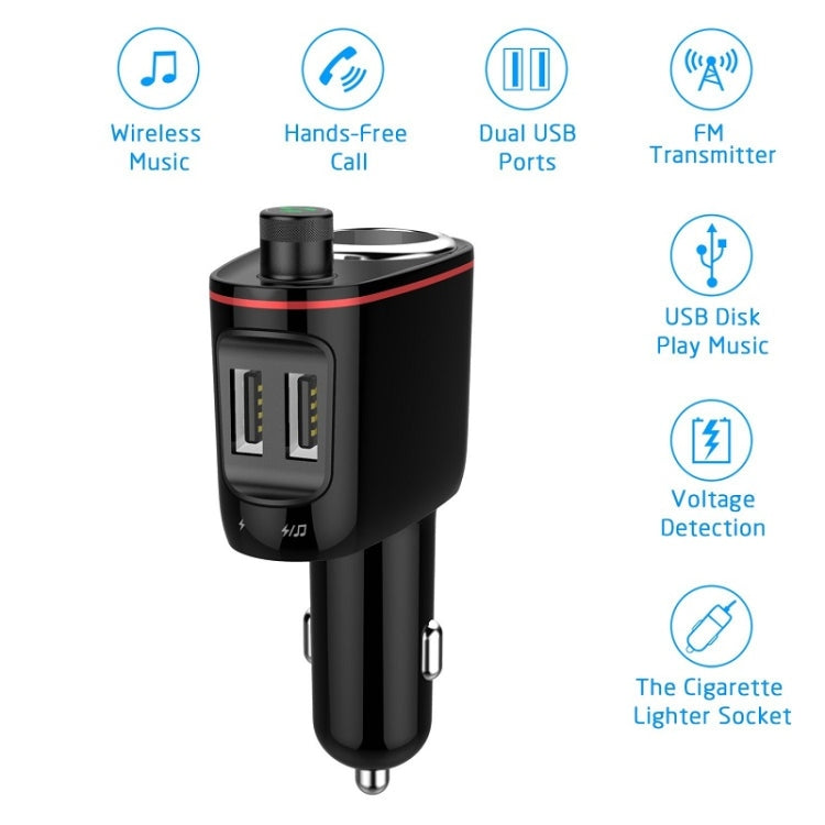 S-06 Bluetooth Multifunctional Car Cigarette Lighter 100W One for Two –  Maverick Sales