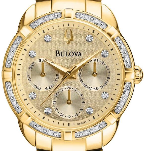 Authentic BULOVA Diamond Collection Multifunction Ladies Watch