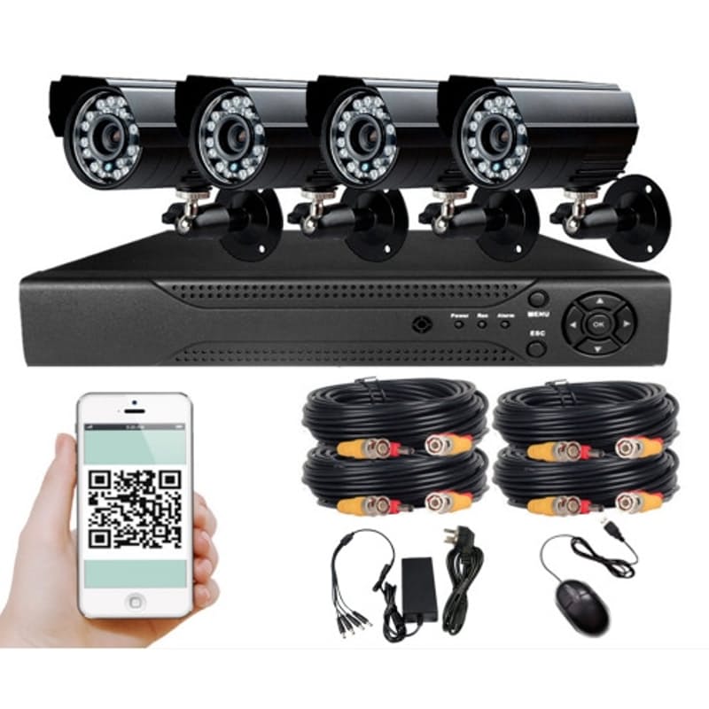 4 Channel HDMI CCTV Kit With Internet & 3G Phone Viewing