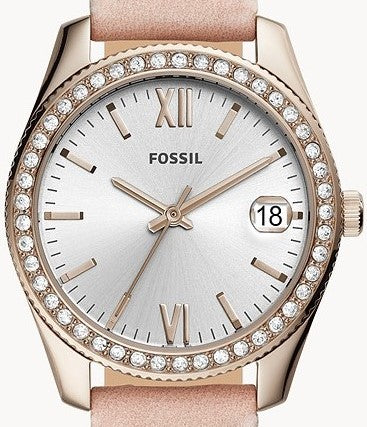 Authentic FOSSIL Scarlette Crystal Accented Ladies Watch