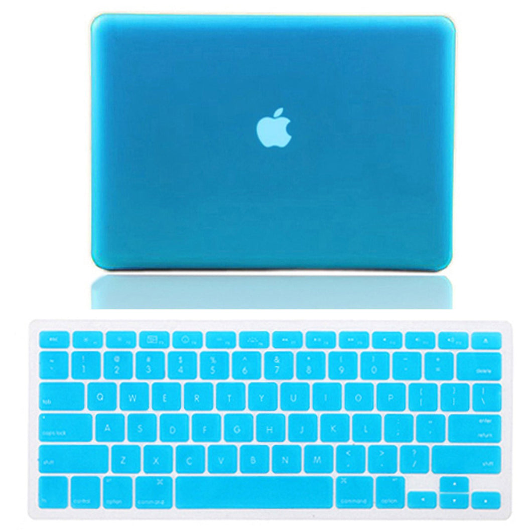 HDE Matte Hard Shell Clip Snap-on Case + Matching Keyboard Skin for MacBook Pro 13