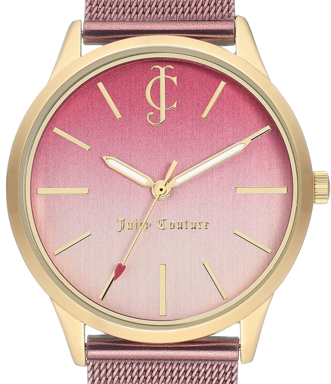 Juicy Couture Women's 1901043 Royal Pink Leather Watch - Bezali