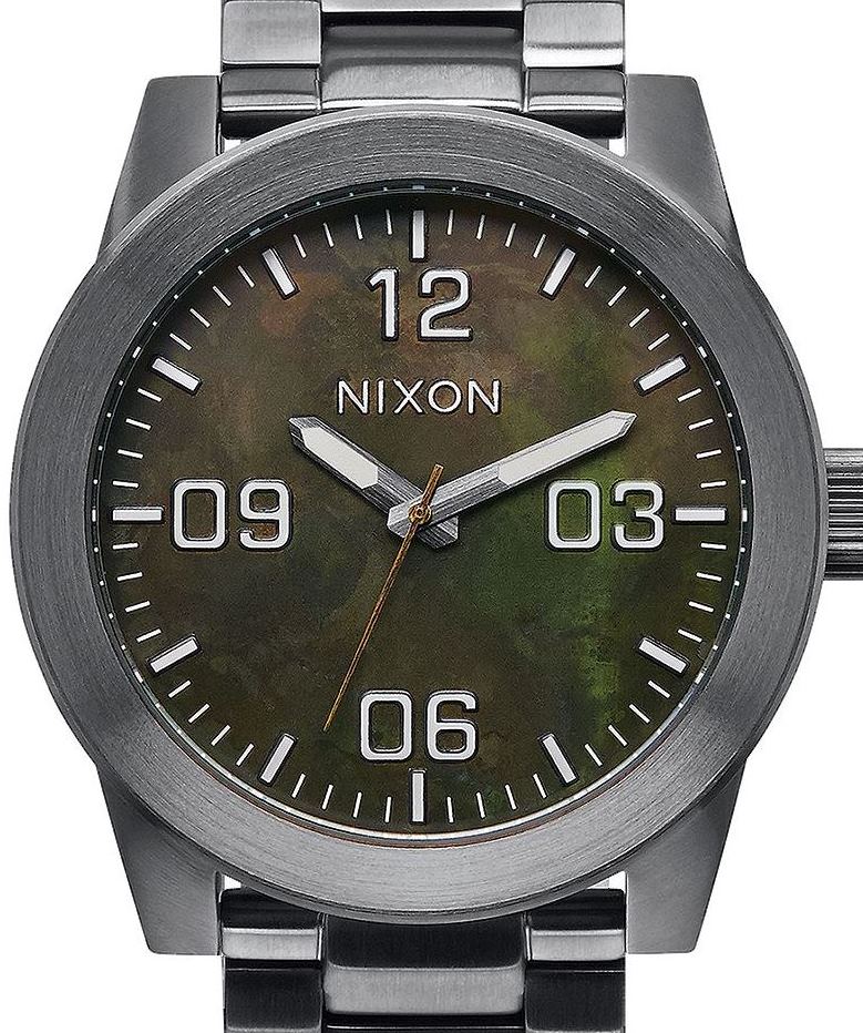 Authentic NIXON Corporal Camo Stainless Steel Oversized Mens Watch